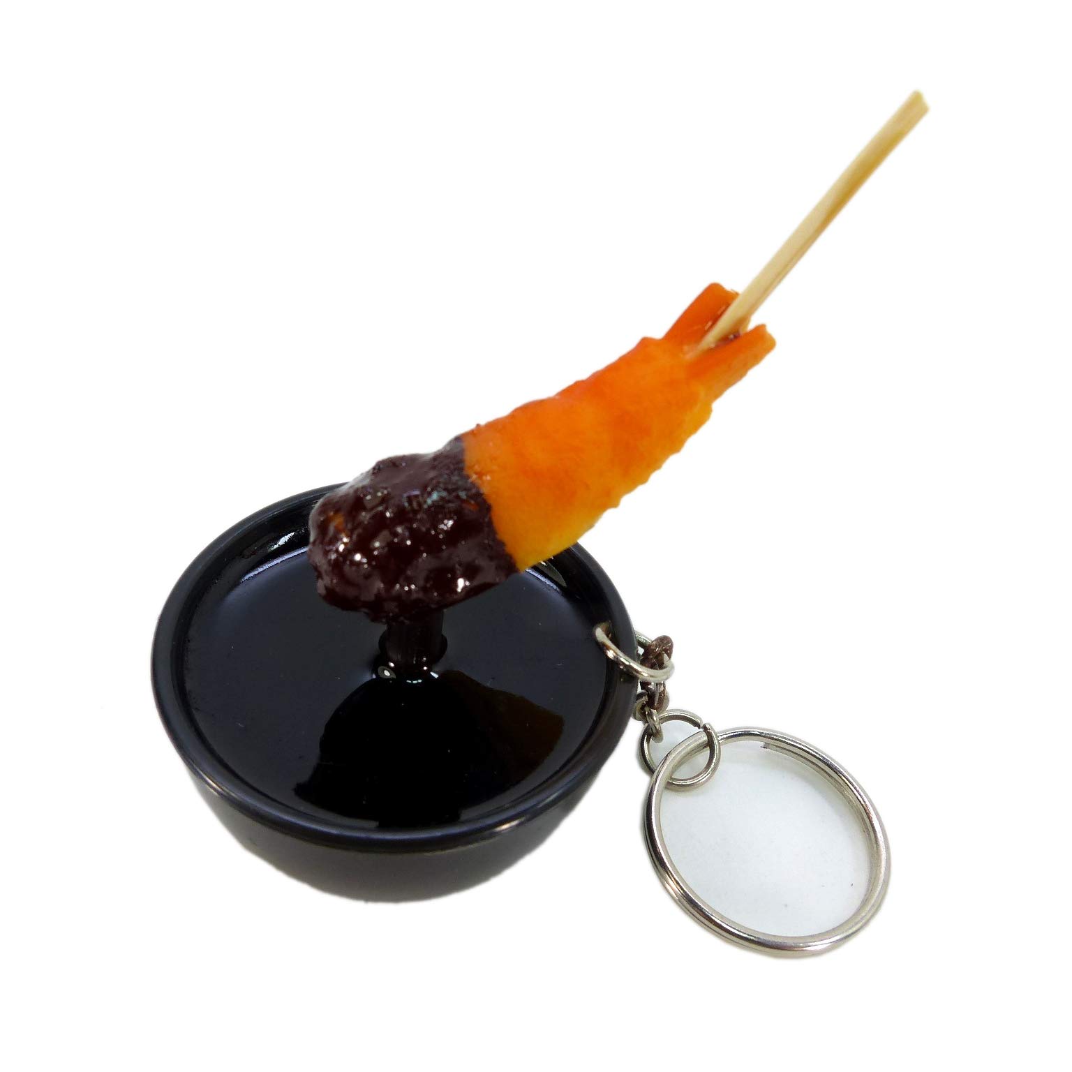 Amazon.co.jp: 食品サンプル キーホルダー 串揚げ エビフライ GS